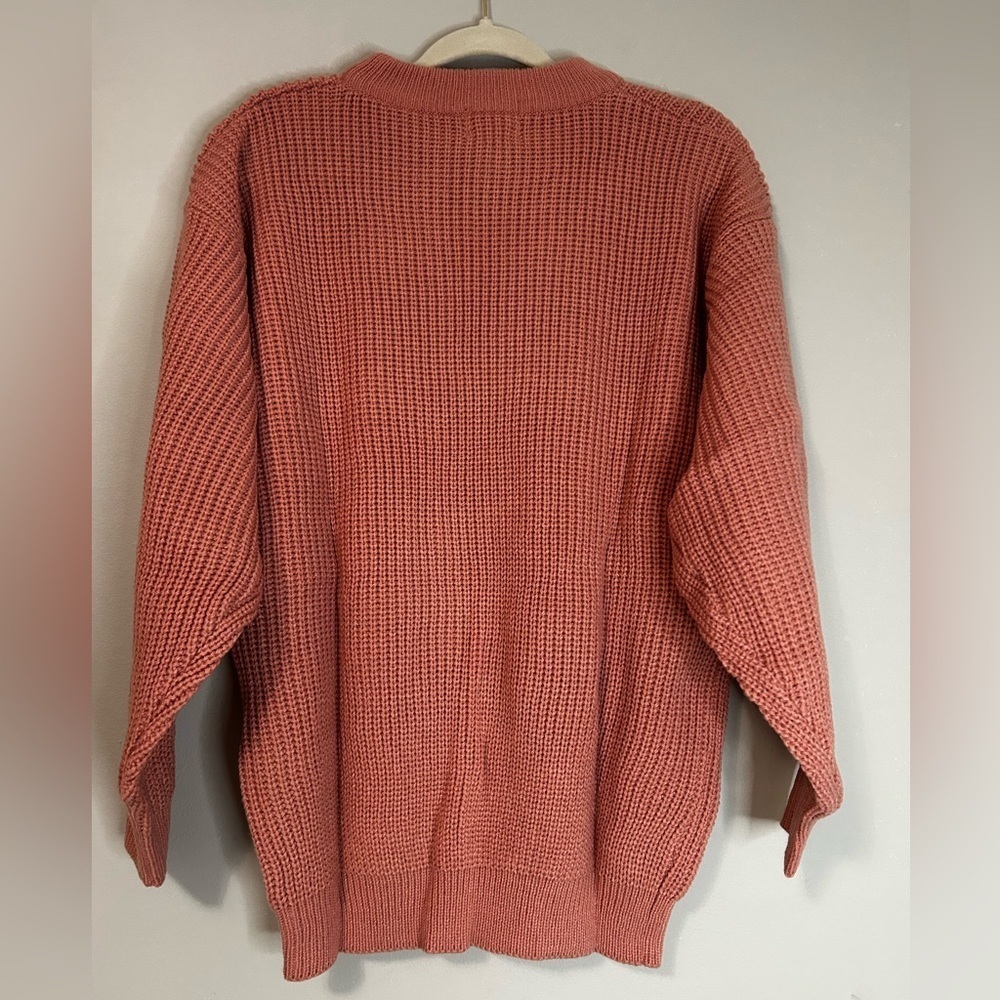 NEW Roaman's waffle Knit Sweater, Size M - Picture 5 of 7